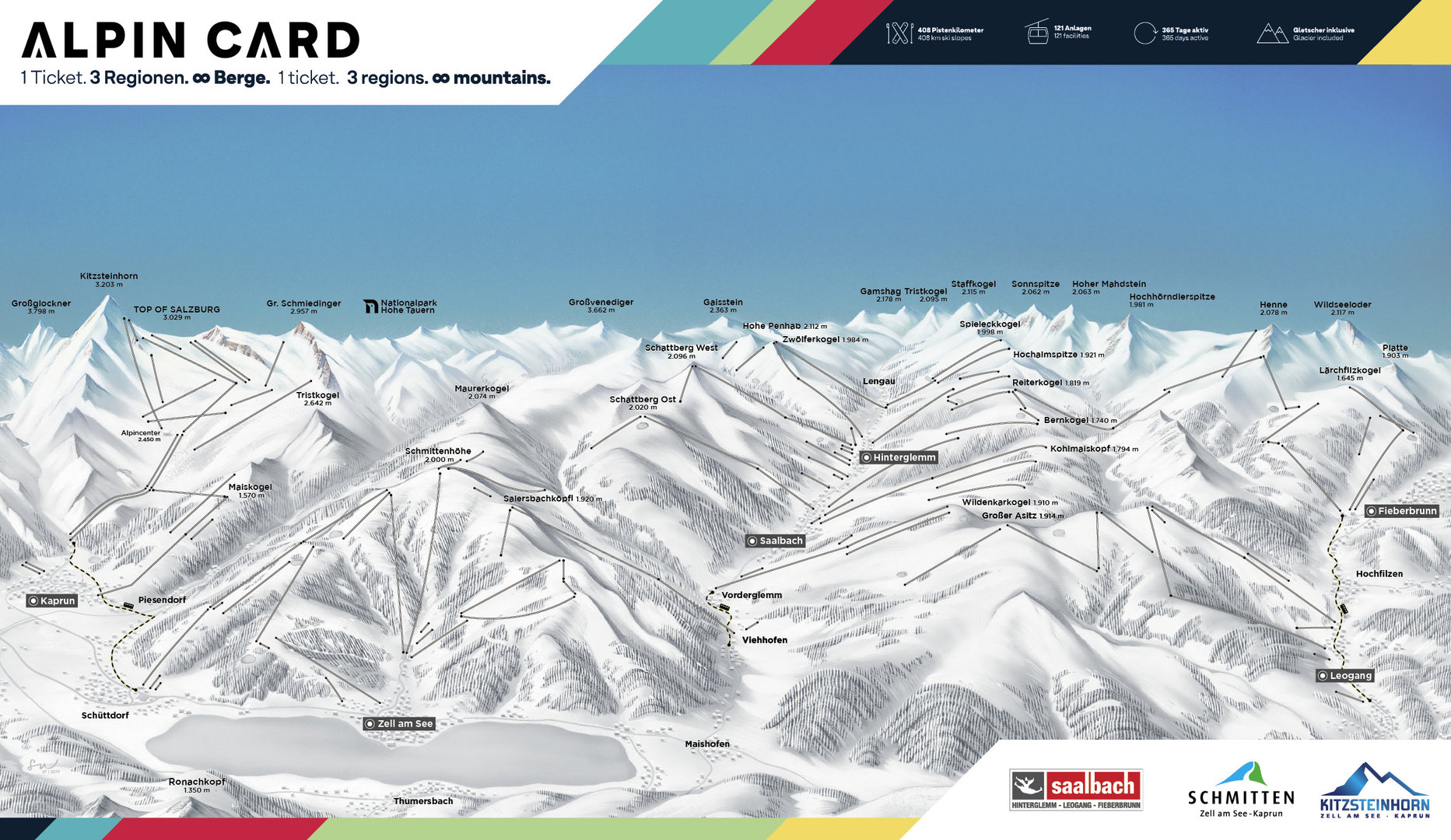 Winter Panorama mit Lift | © Bergbahnen Fiebebrunn 