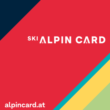 Logo red Ski Alpin Card with text | © Bergbahnen Fieberbrunn 