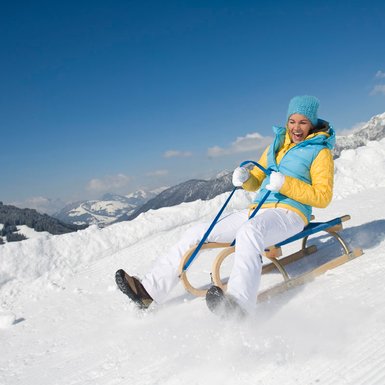 Rodeln und Spaß haben | © Bergbahnen Saalbach Hinterglemm