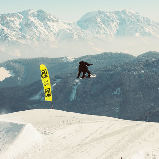 Snowboarden im Nitro Snowpark | © Leoganger Bergbahnen