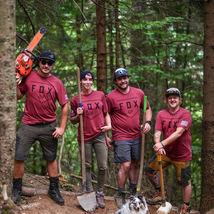 Team der Trailbauer Fa. Outdoor Experience Schweinesbergtrail II | © TVB PillerseeTal