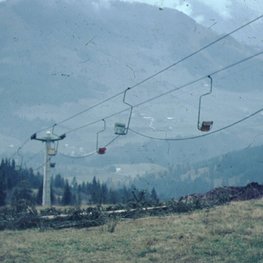 Seiltransport für SB Lärchfilzkogel (1968) | © Bergbahnen Fieberbrunn