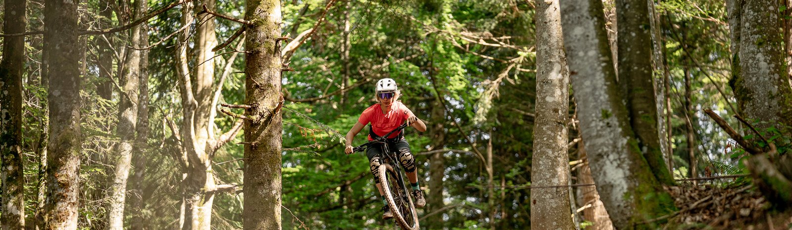 Bike-Action am Schweinestberg Trail in Fieberbrunn | © (c) Yvonne Hörl