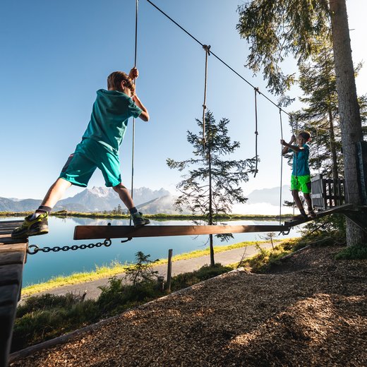 Kid Parkour  | © Bergbahnen Fieberbrunn