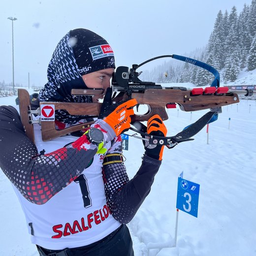 Fredrik Mühlbacher ist als Biathlet im Racing Team der Bergbahnen Fieberbrunn tätig. | © Privat