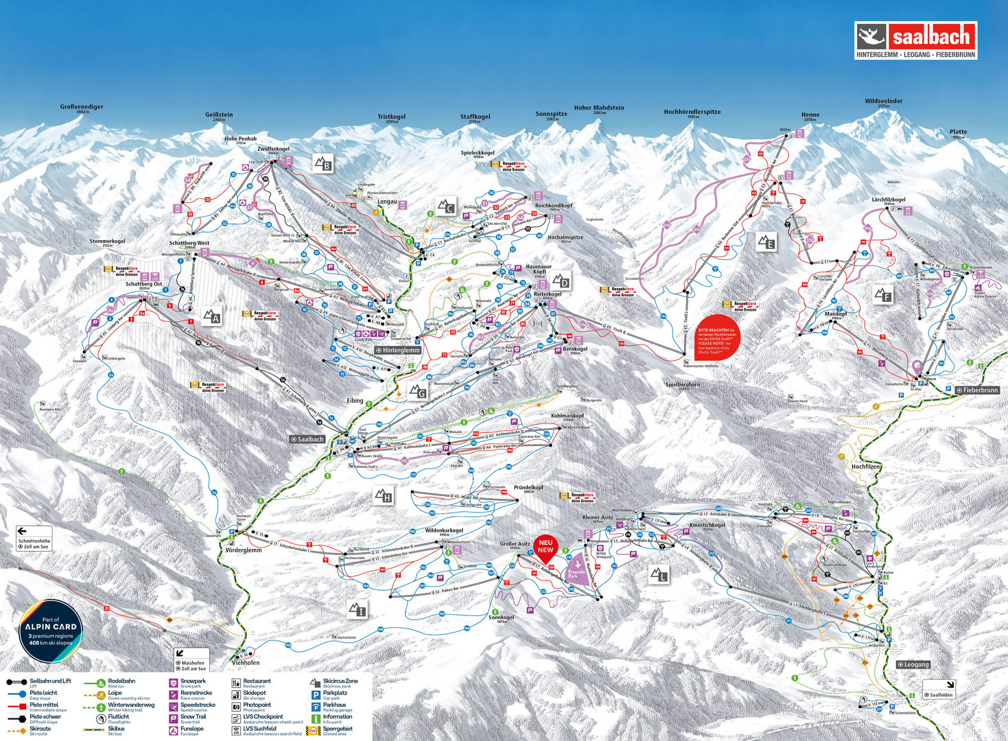 Skicircus Saalbach Hinterglemm Leogang Fieberbrunn | © Skicircus Saalbach Hinterglemm Leogang Fieberbrunn