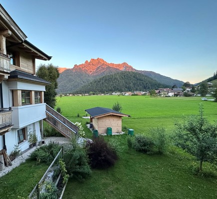 Abendrot mit Blick auf die Loferer Steinberge