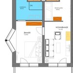 Bild von 3er Studio, Wohnzimmer, 2 SZ, Dusche, 2 WC, Balkon