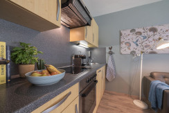 Appartement_Enzian_Küche_Feriendorf_Wallenburg