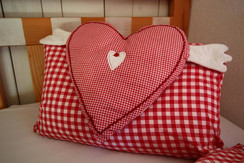 Polster mit Herz Polster mit Herz