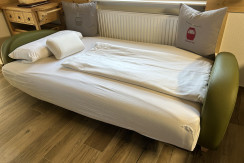 Lederklappsofa - 1 Person