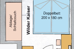 Zimmerskizze Wilder-Kaiser