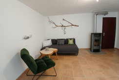 Wohnbereich mit ausziehbarer Couch Wohnbereich mit ausziehbarer Couch