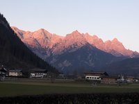 Sonnenuntegang mit Loferer Sonnenuntegang mit Loferer