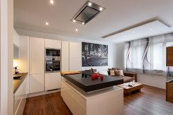 gemütliche Wohnküche Ferienwohnung Weiss