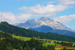 Herrlicher Ausblick auf die Leoganger Steinberge Herrlicher Ausblick auf die Leoganger Steinberge