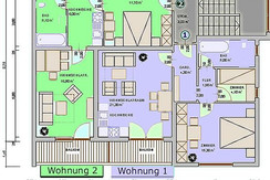 Wohnungsplan Nr 1 blau unterlegt Wohnungsplan Nr 1 blau unterlegt