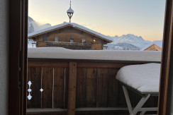 Balkon im Winter