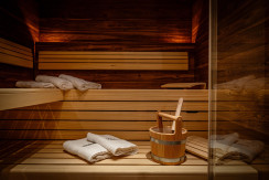 große private Sauna im Appartement große private Sauna im Appartement