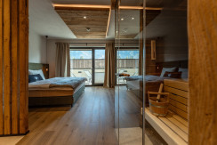 Schlafzimmer inkl. privater Sauna Schlafzimmer inkl. privater Sauna