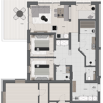 Photo of Apartment, separate toilet and shower/bathtub, terrace