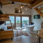 Photo of Suite, shower and bath tub, terrace