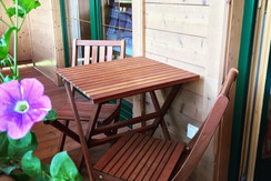 Balkon mit Sitzgarnitur Balkon mit Sitzgarnitur