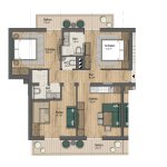 Photo of Apartment, shower and bath, toilet, 2 bed rooms